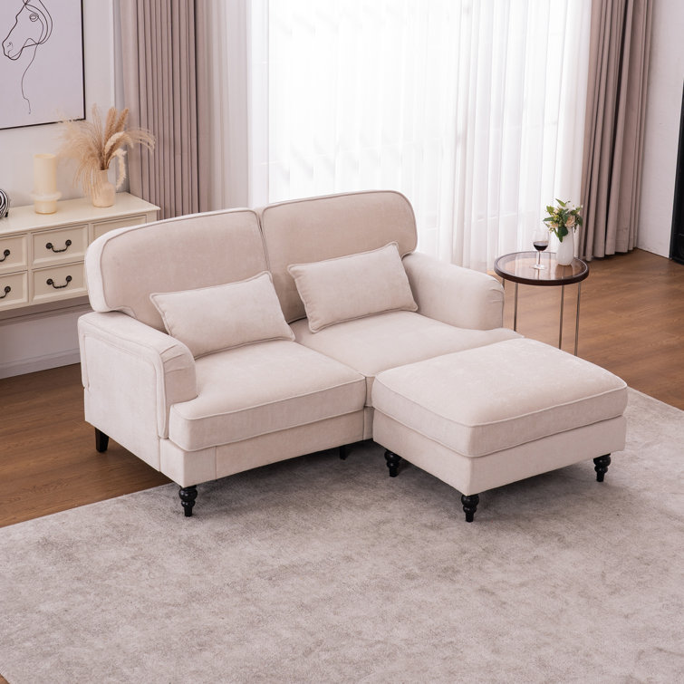 ZX Design 67.7'' Contemporary Chenille Double Sofa with